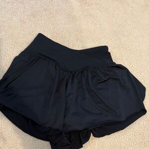 Black Women's Athletic Shorts size xs new with out tags